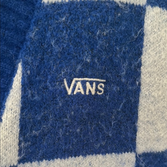 Vans Blue and White Checkered Cardigan - Picture 2 of 8
